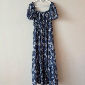 Floral Blue Maxi Dress
